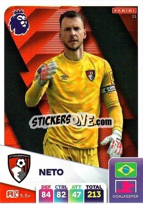 Sticker Neto - English Premier League 2024-2025. Adrenalyn XL
 n. 11 - Panini