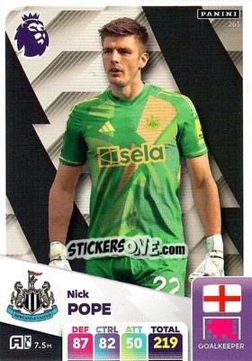 Sticker Nick Pope - English Premier League 2024-2025. Adrenalyn XL
 n. 263 - Panini