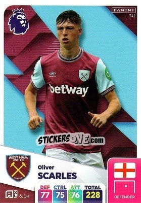 Sticker Oliver Scarles - English Premier League 2024-2025. Adrenalyn XL
 n. 341 - Panini