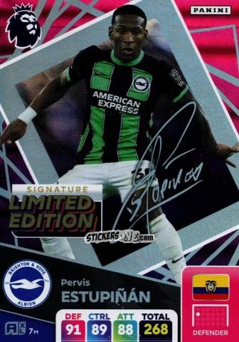 Cromo Pervis Estupinan - English Premier League 2024-2025. Adrenalyn XL
 n. LEPS-PE - Panini