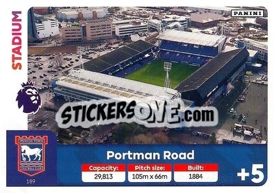 Sticker Portman Road - English Premier League 2024-2025. Adrenalyn XL
 n. 189 - Panini