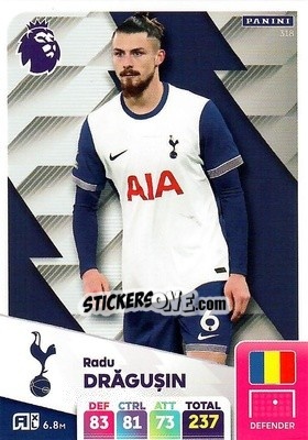 Sticker Radu Dragusin - English Premier League 2024-2025. Adrenalyn XL
 n. 318 - Panini