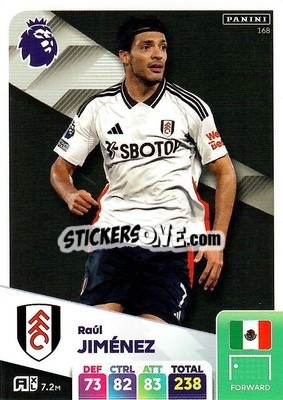Sticker Raúl Jiménez - English Premier League 2024-2025. Adrenalyn XL
 n. 168 - Panini