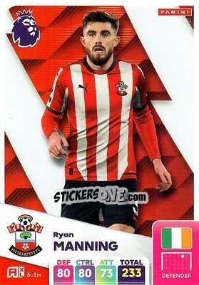 Figurina Ryan Manning - English Premier League 2024-2025. Adrenalyn XL
 n. 301 - Panini