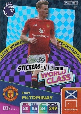Sticker Scott McTominay - English Premier League 2024-2025. Adrenalyn XL
 n. 454 - Panini