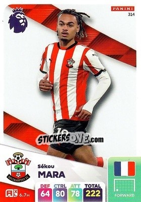 Cromo Sékou Mara - English Premier League 2024-2025. Adrenalyn XL
 n. 314 - Panini
