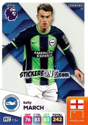 Sticker Solly March - English Premier League 2024-2025. Adrenalyn XL
 n. 89 - Panini