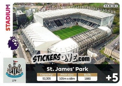 Sticker St. James' Park - English Premier League 2024-2025. Adrenalyn XL
 n. 279 - Panini