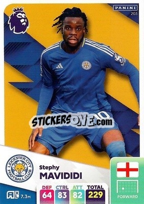 Sticker Stephy Mavididi - English Premier League 2024-2025. Adrenalyn XL
 n. 203 - Panini
