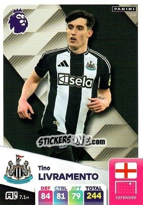 Cromo Tino Livramento - English Premier League 2024-2025. Adrenalyn XL
 n. 268 - Panini