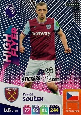 Sticker Tomáš Souček - English Premier League 2024-2025. Adrenalyn XL
 n. 378 - Panini