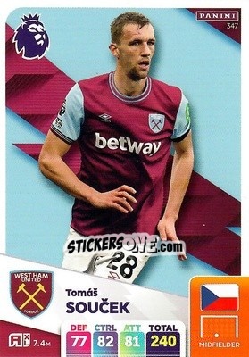 Sticker Tomáš Souček - English Premier League 2024-2025. Adrenalyn XL
 n. 347 - Panini
