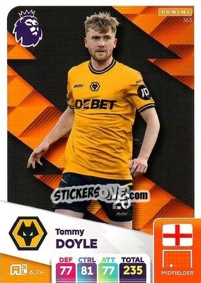 Sticker Tommy Doyle - English Premier League 2024-2025. Adrenalyn XL
 n. 363 - Panini