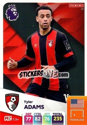 Sticker Tyler Adams - English Premier League 2024-2025. Adrenalyn XL
 n. 20 - Panini