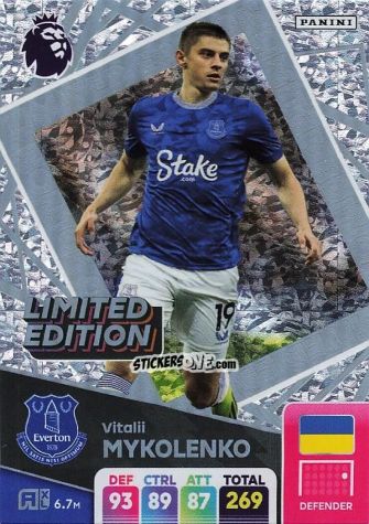 Sticker Vitalii Mykolenko - English Premier League 2024-2025. Adrenalyn XL
 n. LE-VM - Panini
