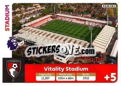 Sticker Vitality Stadium - English Premier League 2024-2025. Adrenalyn XL
 n. 27 - Panini