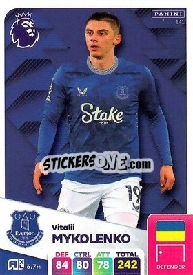 Sticker Vitaliy Mykolenko - English Premier League 2024-2025. Adrenalyn XL
 n. 141 - Panini