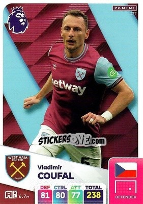 Sticker Vladimir Coufal - English Premier League 2024-2025. Adrenalyn XL
 n. 337 - Panini