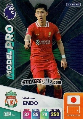 Sticker Wataru Endo - English Premier League 2024-2025. Adrenalyn XL
 n. 409 - Panini