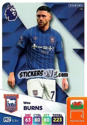 Sticker Wes Burns - English Premier League 2024-2025. Adrenalyn XL
 n. 181 - Panini