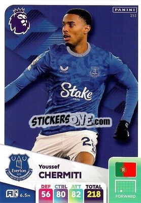 Cromo Youssef Chermiti - English Premier League 2024-2025. Adrenalyn XL
 n. 151 - Panini