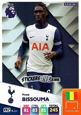 Sticker Yves Bissouma - English Premier League 2024-2025. Adrenalyn XL
 n. 325 - Panini