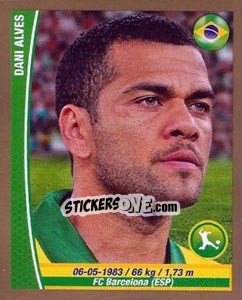 Sticker Dani Alves - Copa Mundial Brasil 2014 n. 16 - Navarrete