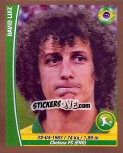 Sticker David Luiz - Copa Mundial Brasil 2014 - Navarrete