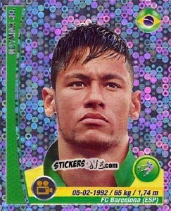 Sticker Neymar Jr - Copa Mundial Brasil 2014 n. 30c - Navarrete
