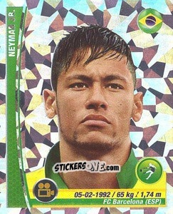 Sticker Neymar Jr - Copa Mundial Brasil 2014 n. 30p - Navarrete