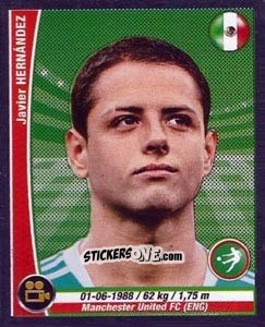 Sticker Javier Hernandez - Copa Mundial Brasil 2014 n. 45r - Navarrete