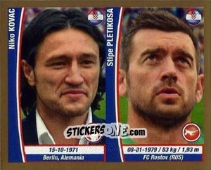 Sticker Niko Kovac / Stipe Pletikosa - Copa Mundial Brasil 2014 n. 50 - Navarrete