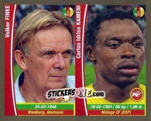 Sticker Volker Finke / Carlos Idriss Kameni