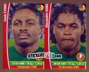 Sticker Eyong Enoh / Alex Song - Copa Mundial Brasil 2014 n. 62 - Navarrete
