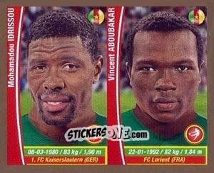 Sticker Mohamadou Idrissou / Vincent Aboubakar - Copa Mundial Brasil 2014 n. 66 - Navarrete