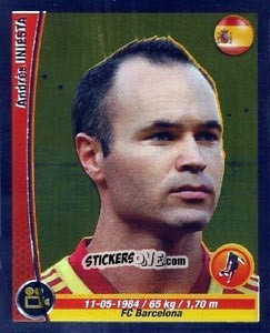 Sticker Andres Iniesta - Copa Mundial Brasil 2014 n. 76 - Navarrete