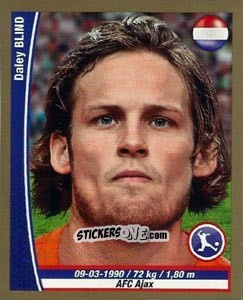 Sticker Daley Blind - Copa Mundial Brasil 2014 n. 88 - Navarrete