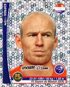 Sticker Arjen Robben - Copa Mundial Brasil 2014 n. 98c - Navarrete