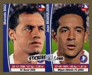 Sticker Marcelo Diaz / Jean Beausejour