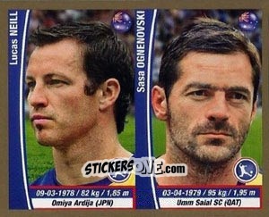 Sticker Lucas Neill / Sasa Ognenovski - Copa Mundial Brasil 2014 n. 114 - Navarrete