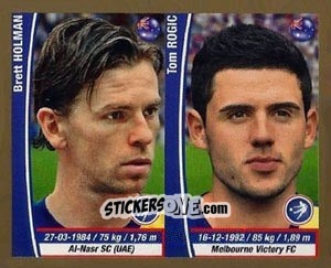 Sticker Brett Holman / Tom Rogic - Copa Mundial Brasil 2014 n. 118 - Navarrete