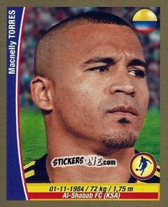Sticker Macnelly Torres - Copa Mundial Brasil 2014 n. 133 - Navarrete