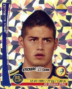 Sticker James Rodriguez - Copa Mundial Brasil 2014 n. 134p - Navarrete
