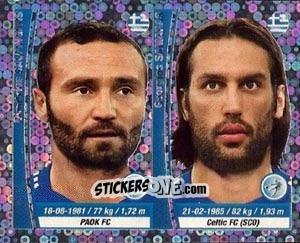 Sticker Dimitris Salpingidis / Georgios Samaras - Copa Mundial Brasil 2014 n. 165c - Navarrete