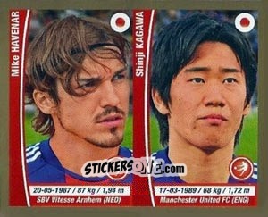 Sticker Mike Havenaar / Shinji Kagawa - Copa Mundial Brasil 2014 n. 174 - Navarrete