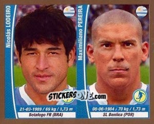 Sticker Nicolas Lodeiro / Maxi Pereira - Copa Mundial Brasil 2014 n. 215 - Navarrete