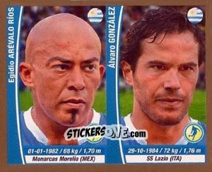 Sticker Egidio Arevalo Rios / Alvaro Gonzalez - Copa Mundial Brasil 2014 n. 216 - Navarrete