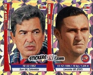 Sticker Jorge Luis Pinto / Keylor Navas - Copa Mundial Brasil 2014 n. 221p - Navarrete
