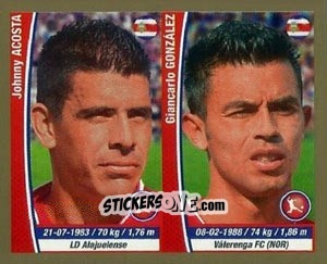Sticker Johnny Acosta / Giancarlo Gonzalez - Copa Mundial Brasil 2014 n. 222 - Navarrete