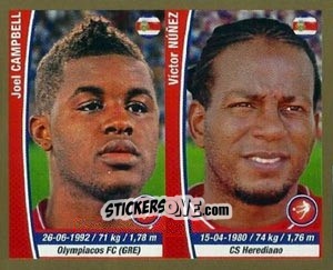 Sticker Joel Campbell / Victor Nunez - Copa Mundial Brasil 2014 n. 228 - Navarrete